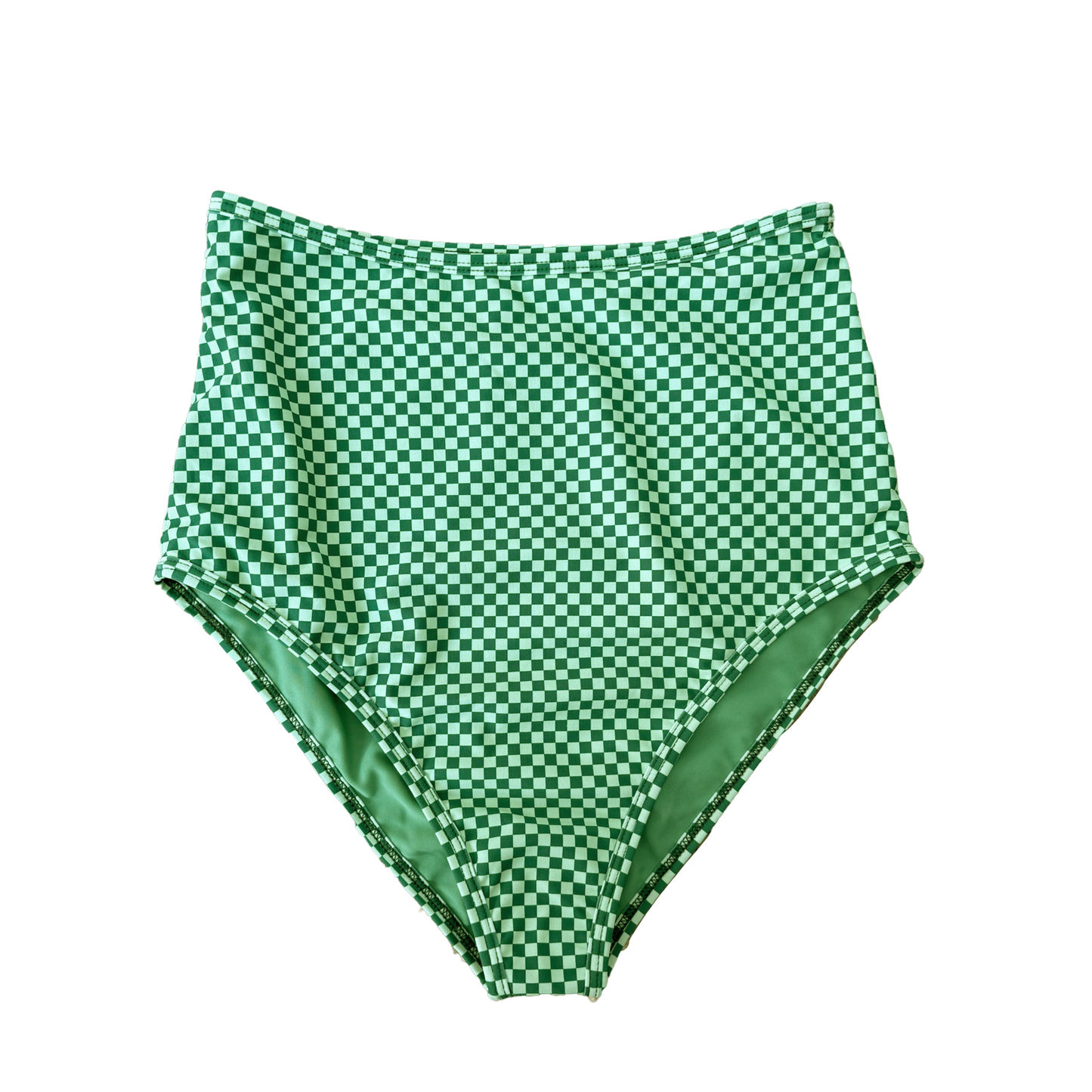 Brighton High Waist Bottoms - Green Check Check