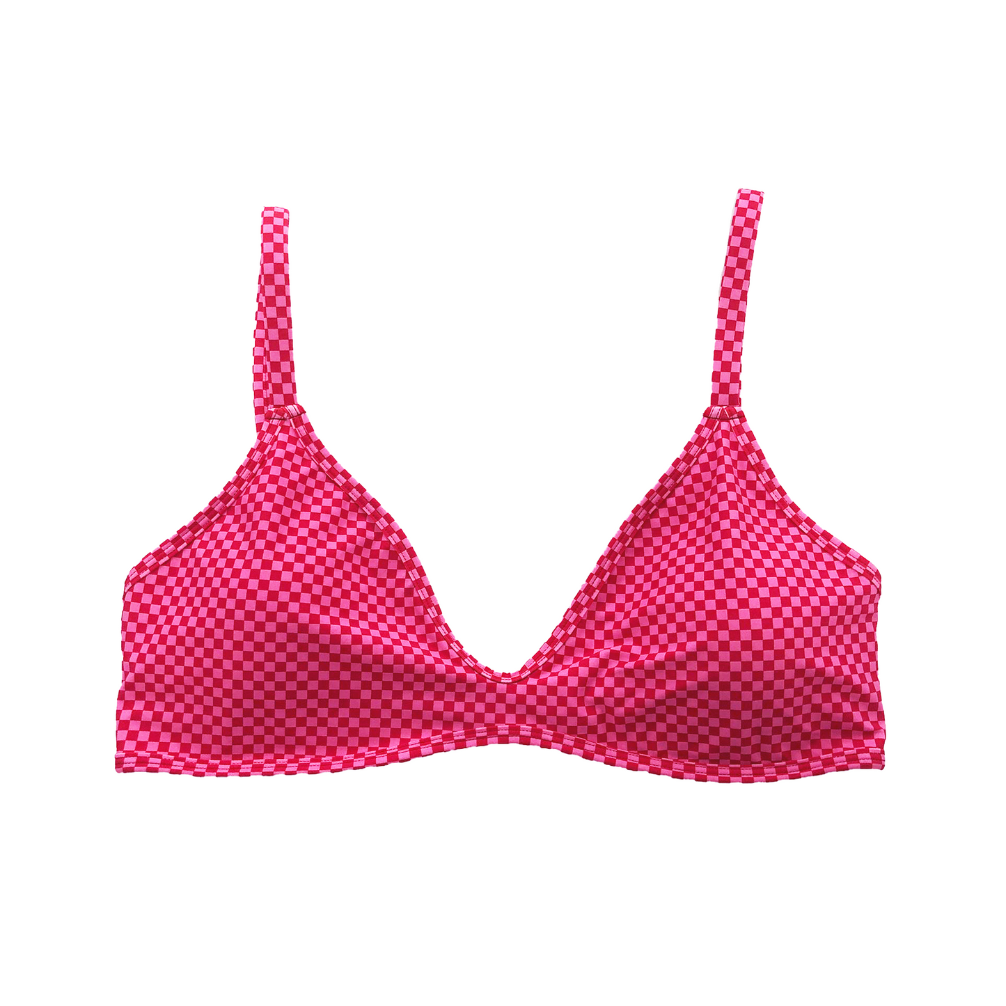 Lamrock Scoop Top - Pink/Red Check Check