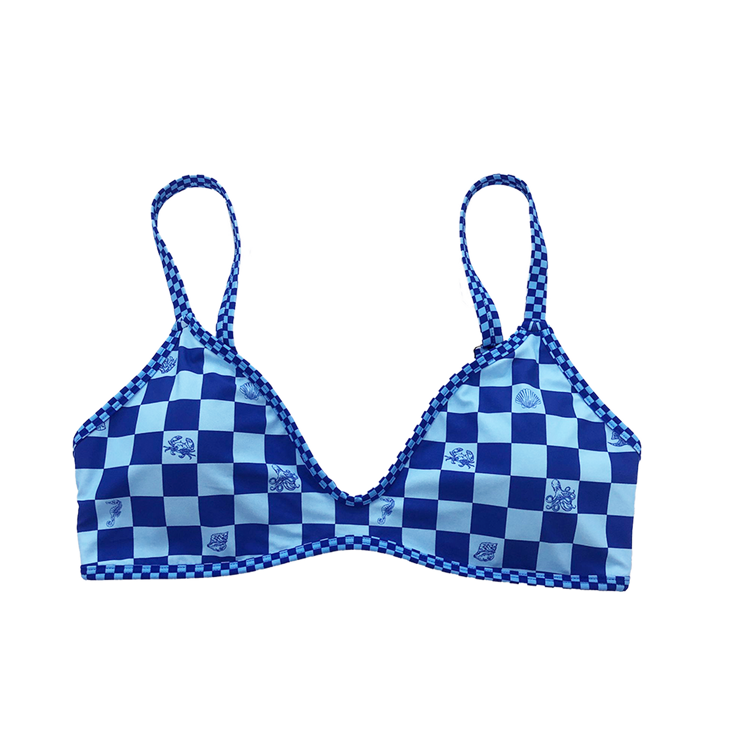 Lamrock Scoop Top Print - Sea Friends Blue
