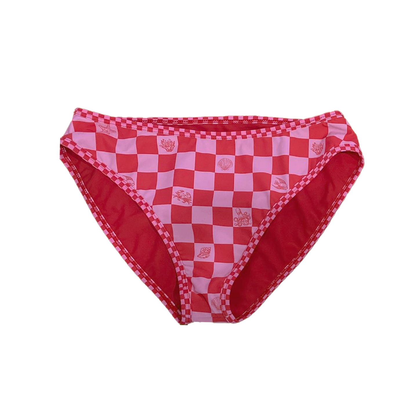 Glenayr Low Rise Bottoms - Sea Friends Pink/Red