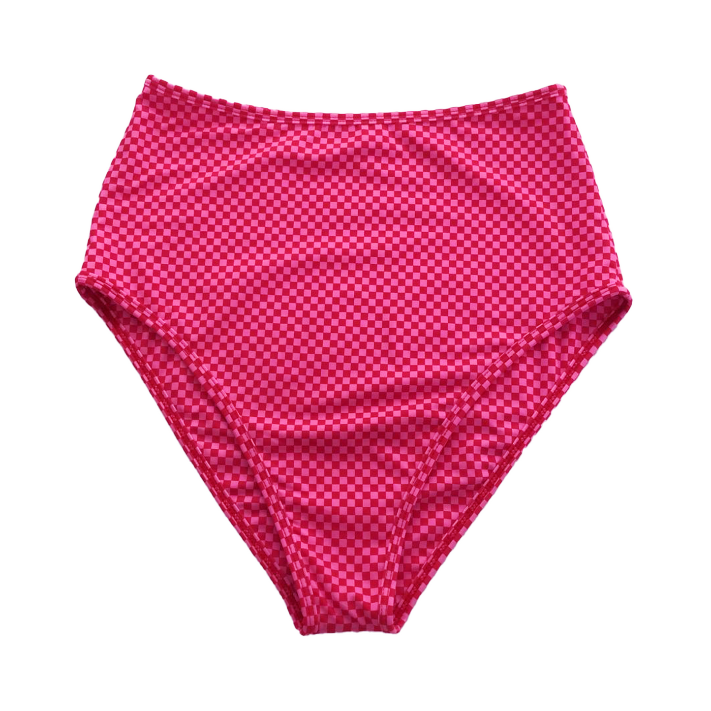 Brighton High Waist Bottoms - Pink/Red Check Check