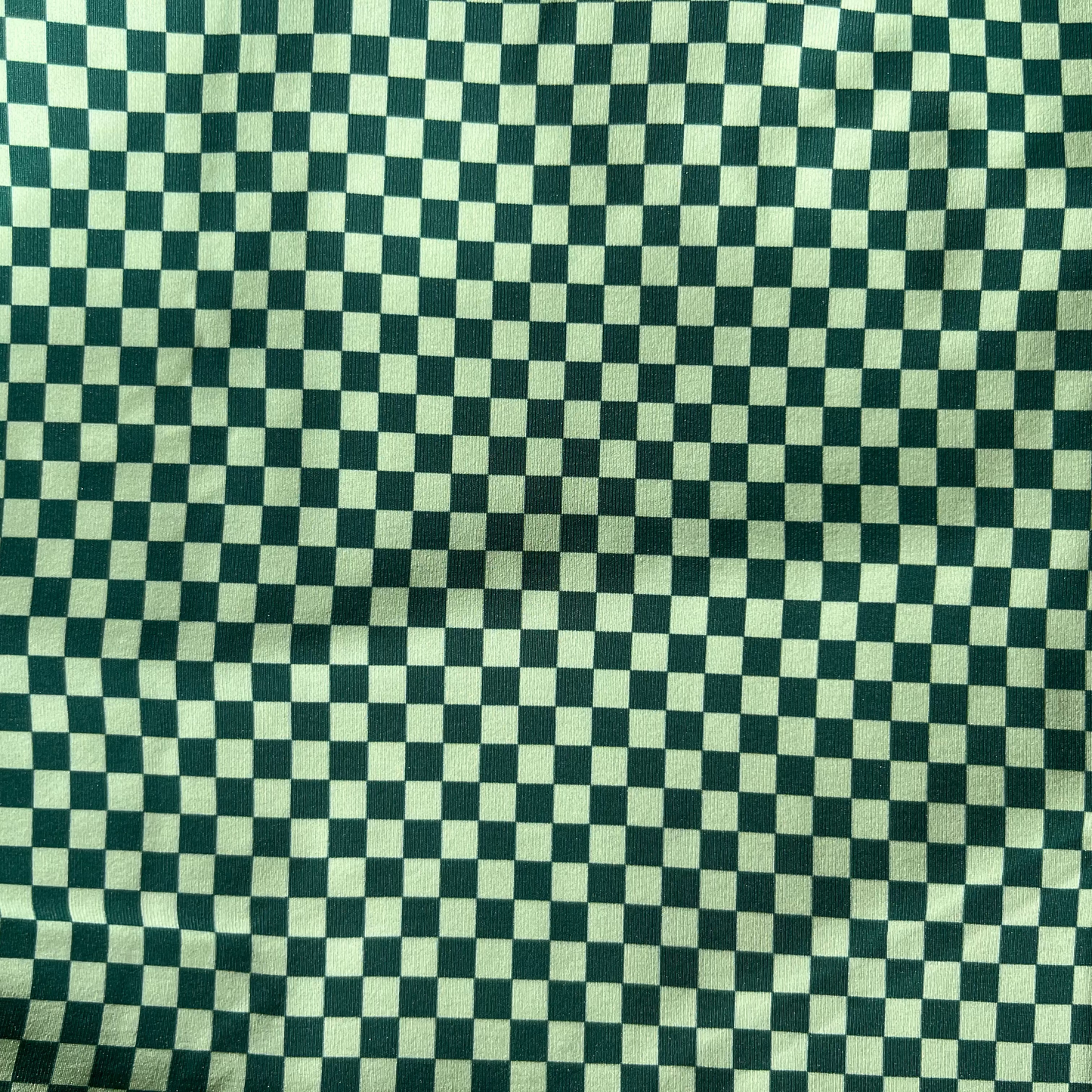 Wilga Square Neck One Piece - Green Check Check