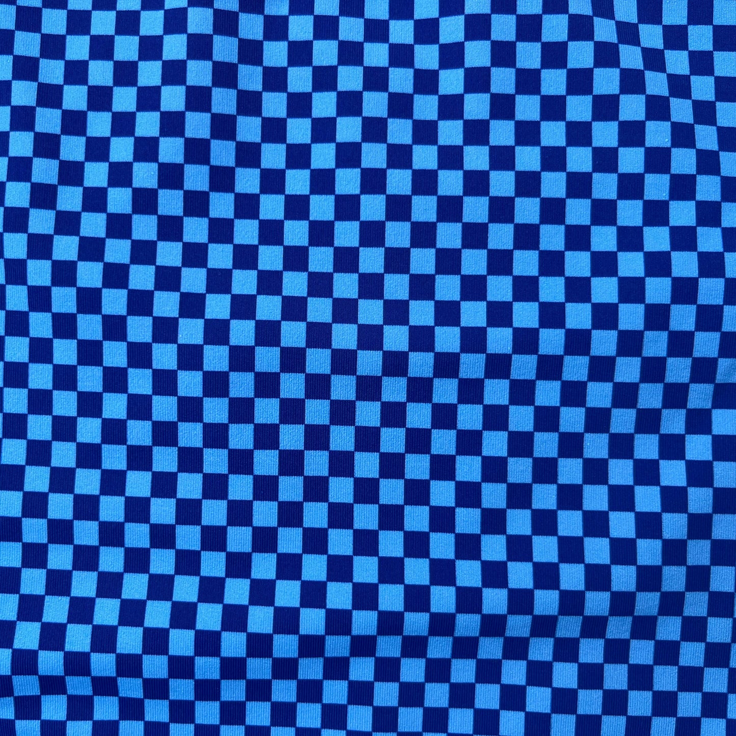 Wairoa Square Neck Top - Blue Check Check