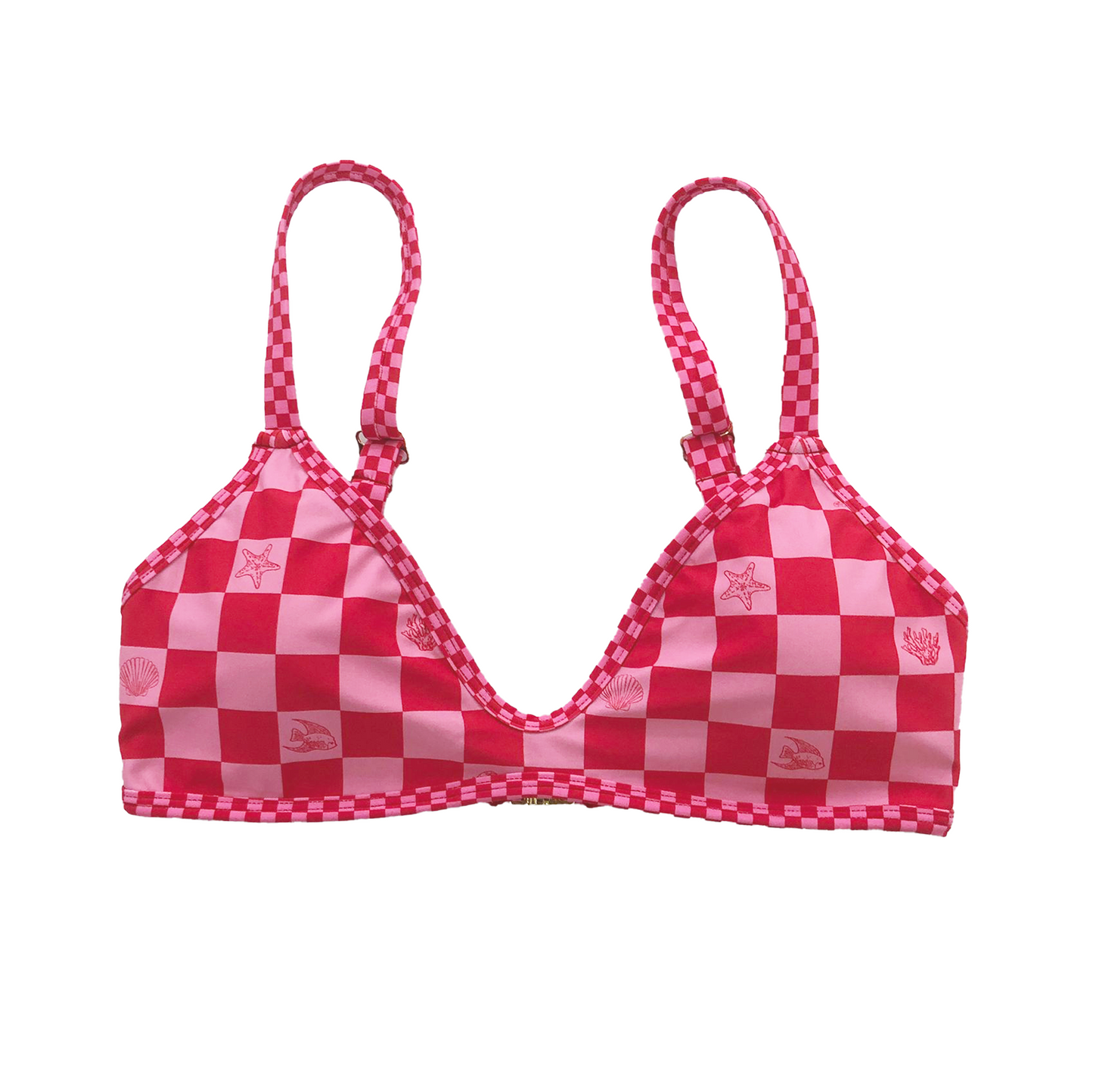 Lamrock Scoop Top Print - Sea Friends Pink/Red